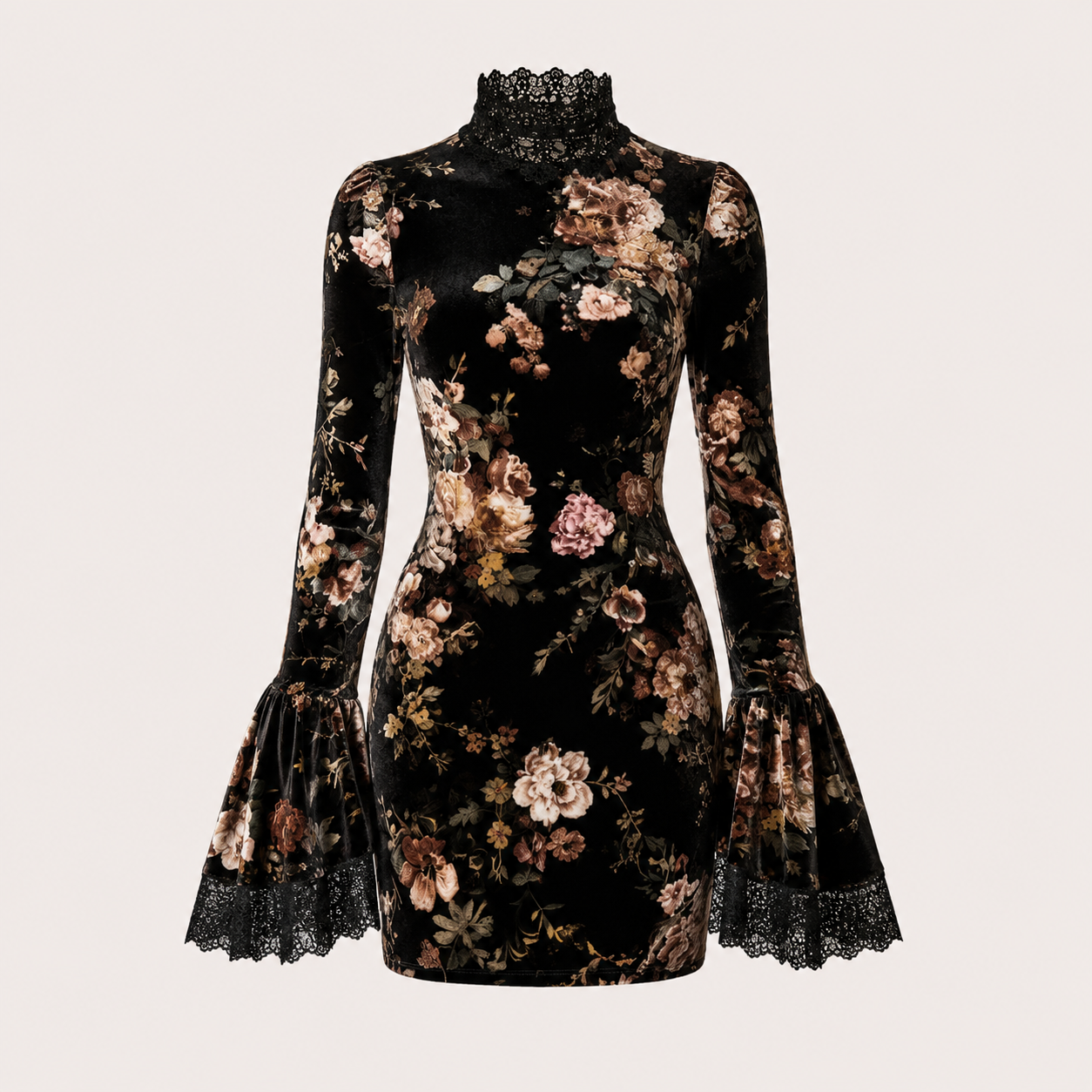 Matilda Evans | Floral Lace-Trim Cocktail Dress For Women