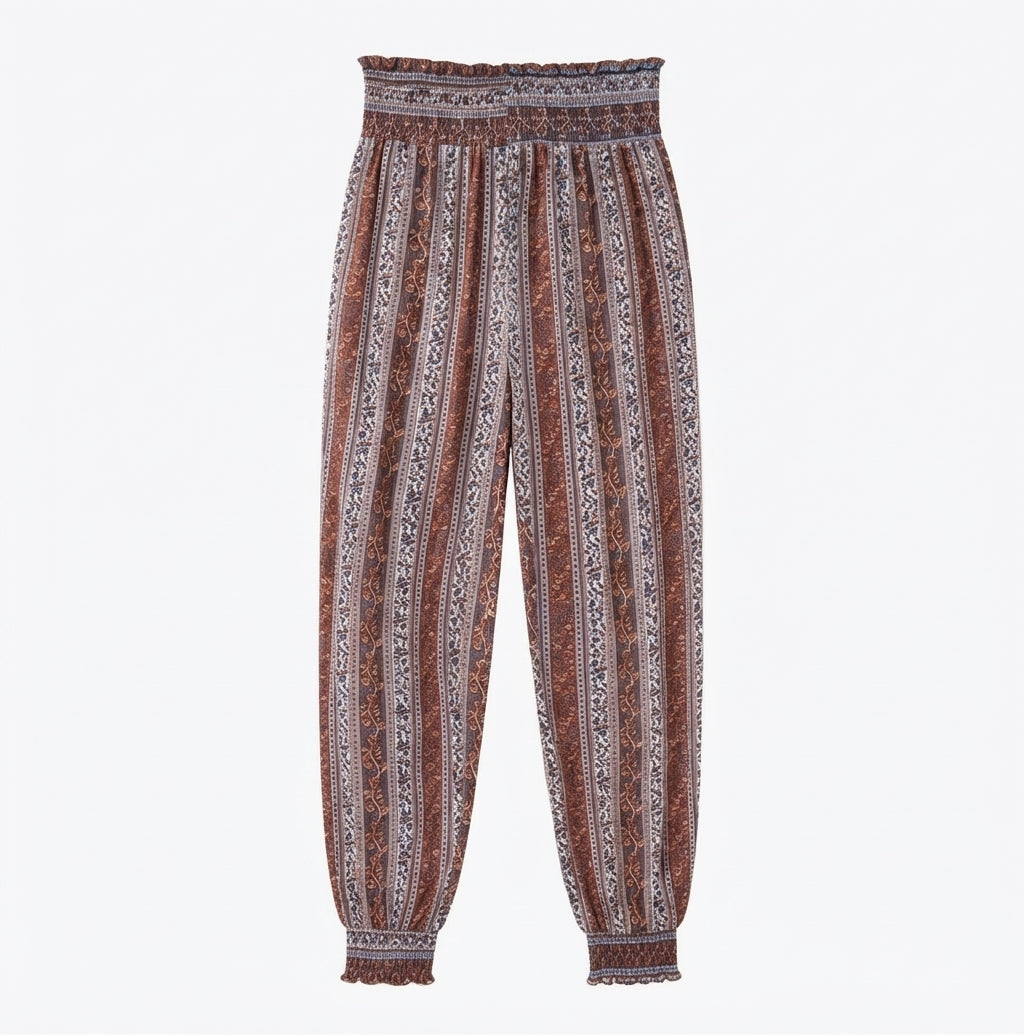 Matilda Radcliffe | Botanical Print Lantern Pants For Women