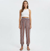 Matilda Radcliffe | Botanical Print Lantern Pants For Women