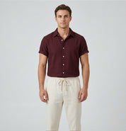 Oliver Thompson | Men's Linen Shirt & Drawstring Pants Set For Men