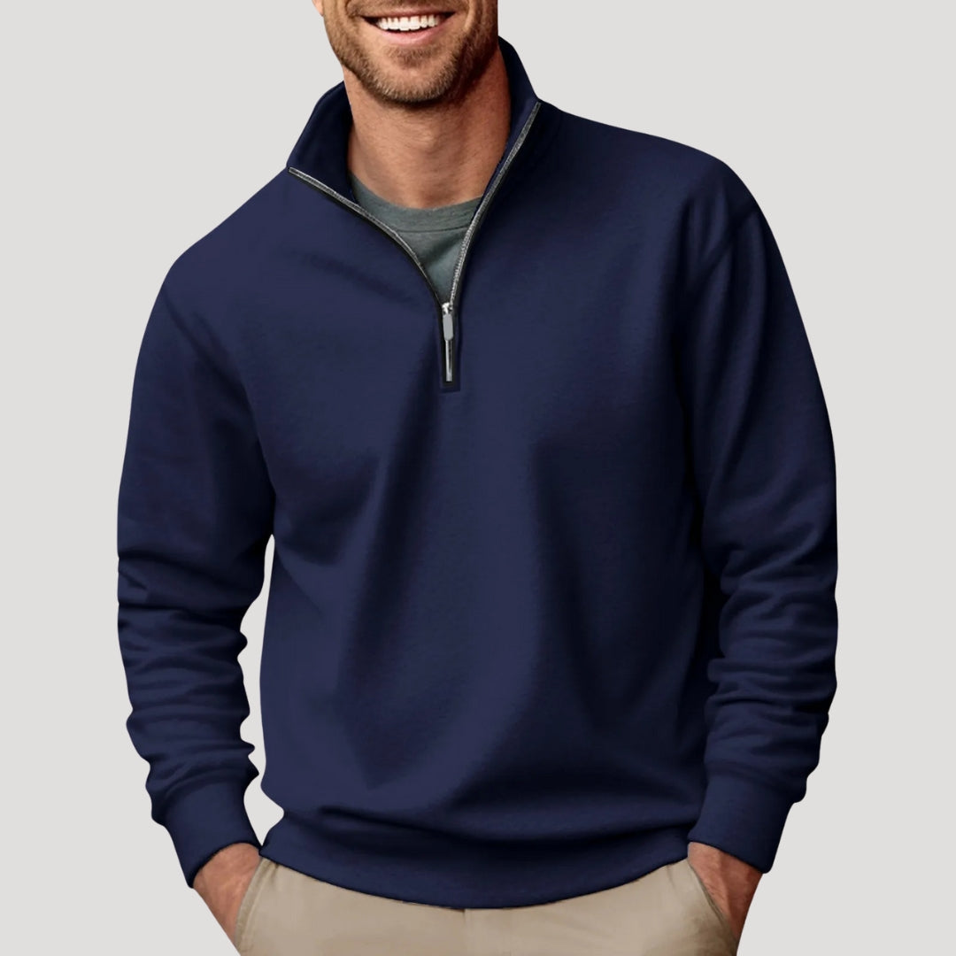 Julien Moreau | Premium Zip-Neck Sweater For Men