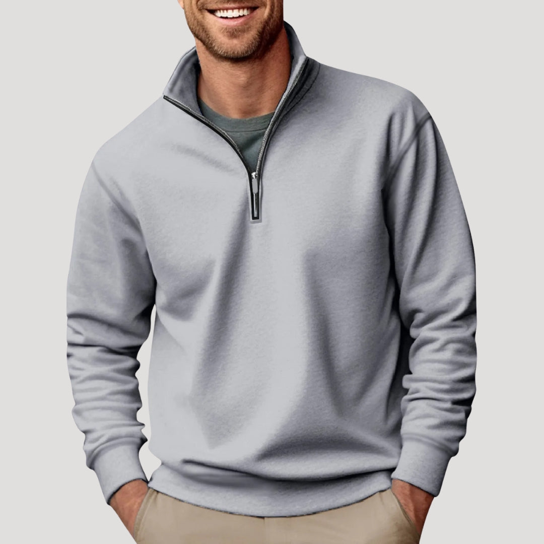 Julien Moreau | Premium Zip-Neck Sweater For Men