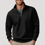Julien Moreau | Premium Zip-Neck Sweater For Men