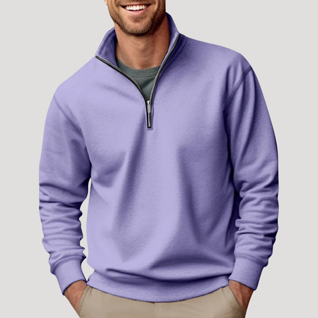 Julien Moreau | Premium Zip-Neck Sweater For Men