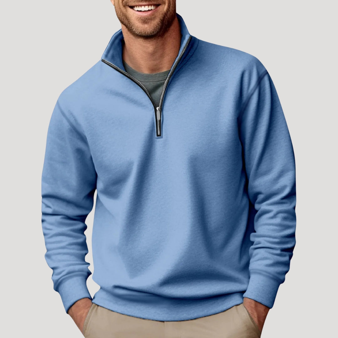 Julien Moreau | Premium Zip-Neck Sweater For Men