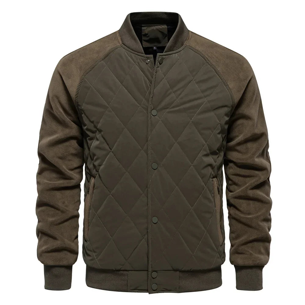Luca Moretti | Quilted Bomber Jacket With Luxe Comfort For Men