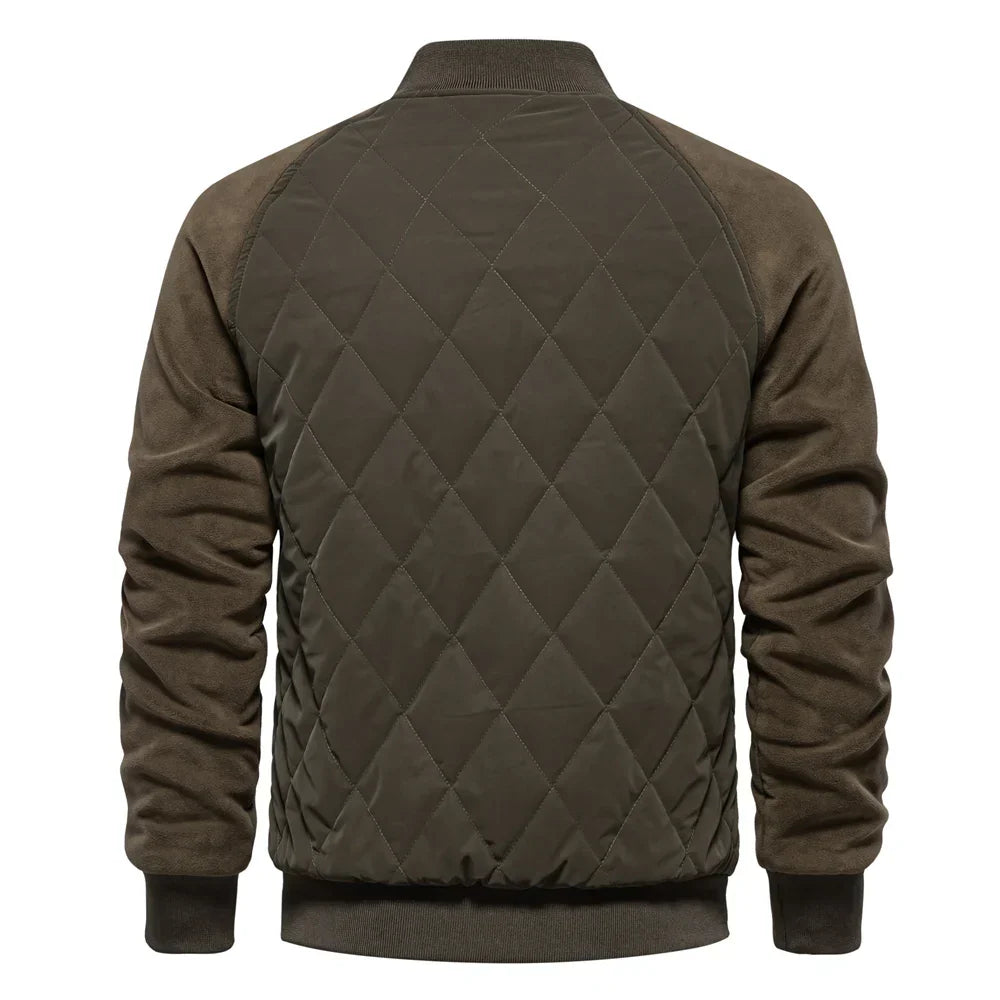 Luca Moretti | Quilted Bomber Jacket With Luxe Comfort For Men