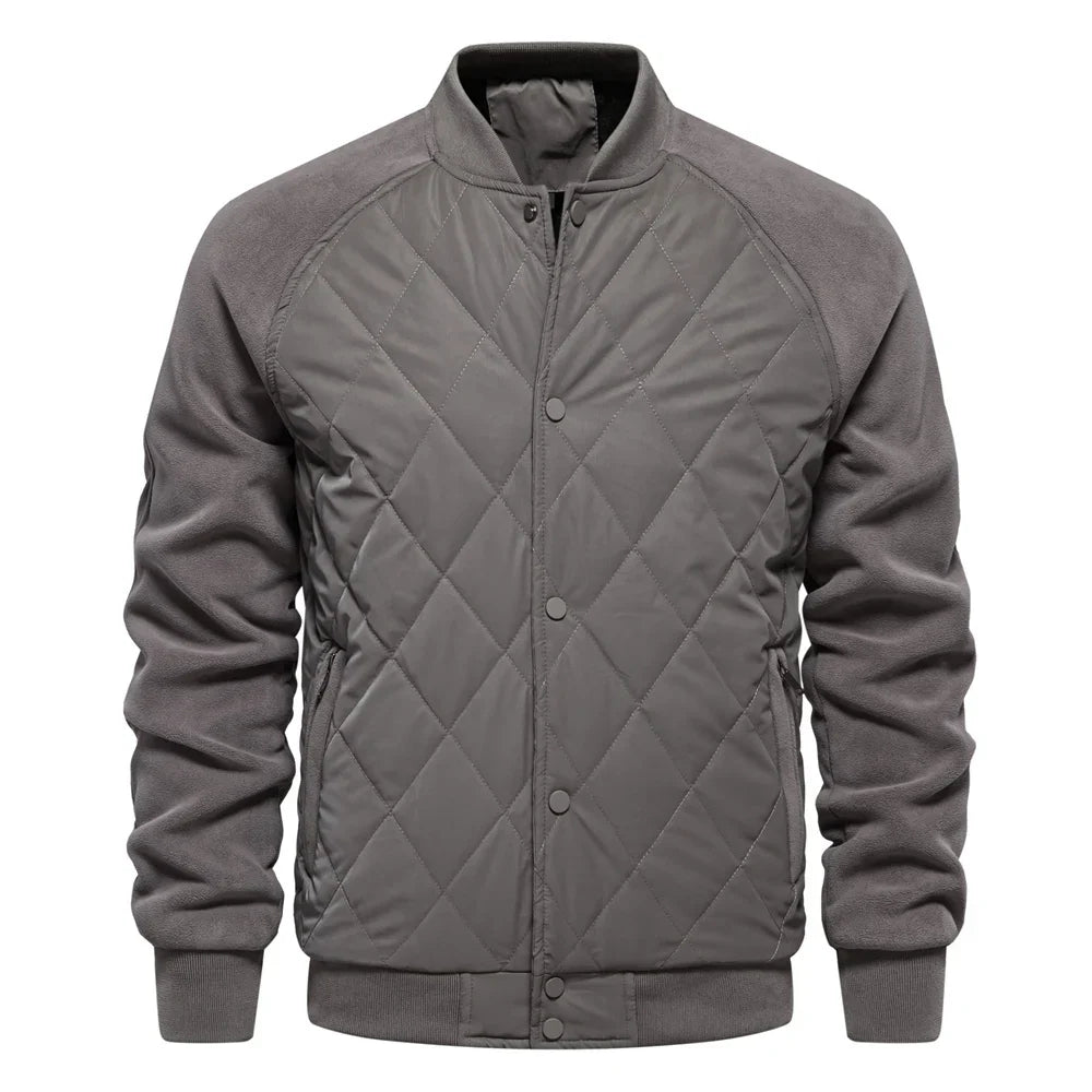 Luca Moretti | Quilted Bomber Jacket With Luxe Comfort For Men