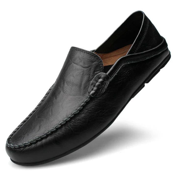Marco De Santis | Classic Leather Slip-On Loafers with Timeless Comfort For Men