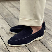 Luca Bianchi | Suede Slip-On Loafers with Effortless Comfort For Men