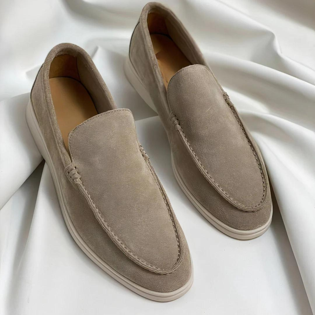 Luca Bianchi | Suede Slip-On Loafers with Effortless Comfort For Men