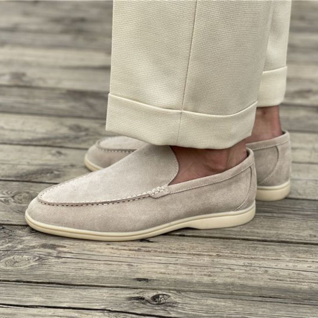 Luca Bianchi | Suede Slip-On Loafers with Effortless Comfort For Men