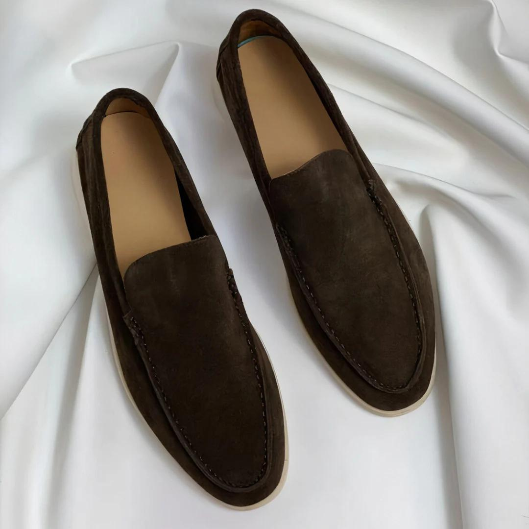 Luca Bianchi | Suede Slip-On Loafers with Effortless Comfort For Men