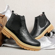 Ethan Kelly | Platform Leather Chelsea Boots For Men