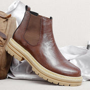Ethan Kelly | Platform Leather Chelsea Boots For Men