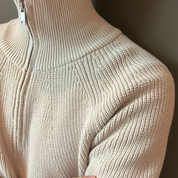 Men's Ribbed Half-Zip Knit Sweater — Winter Jumper Australia
