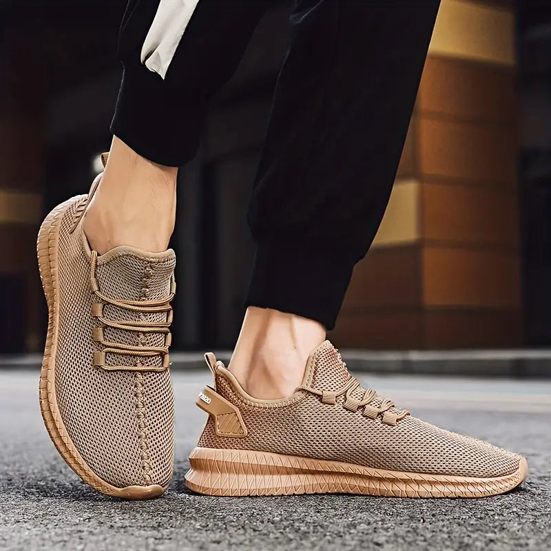 Lucas Young | Mesh Lace-Up Running Sneakers For Men