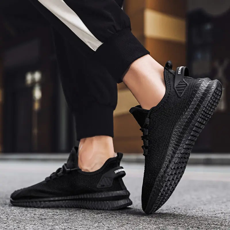 Lucas Young | Mesh Lace-Up Running Sneakers For Men