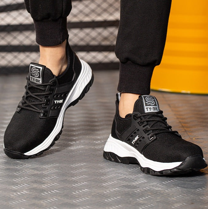 Lachlan Taylor | Mesh Lace-Up Safety Sneakers For Men