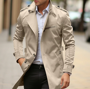 Men's Classic Trench Coat — Lightweight Winter Jacket Australia