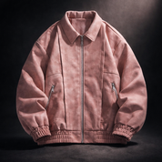 Men's Oversized Suede Bomber Jacket — Winter Fashion Australia