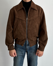 Marco DeLuca | Vintage Suede Zip Jacket with Tailored Modern Fit For Men