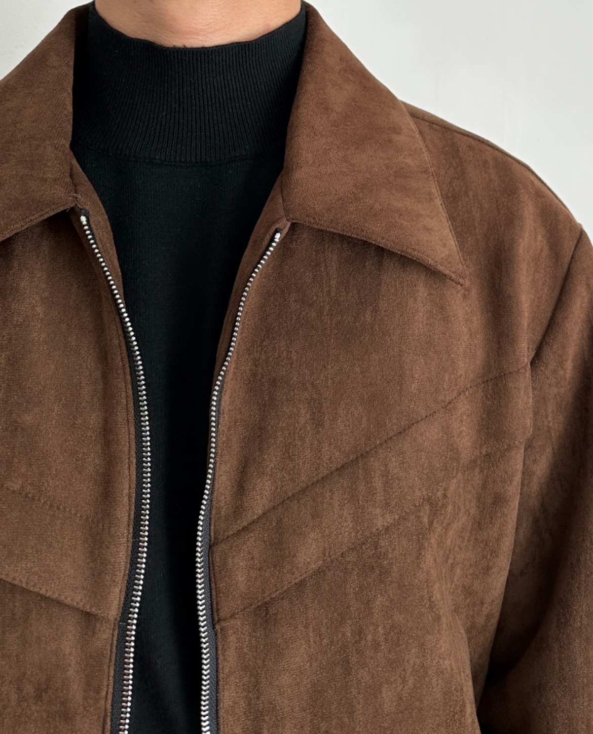 Marco DeLuca | Vintage Suede Zip Jacket with Tailored Modern Fit For Men