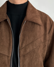 Marco DeLuca | Vintage Suede Zip Jacket with Tailored Modern Fit For Men