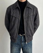 Marco Bellini | Suede Luxe Zip Jacket For Men