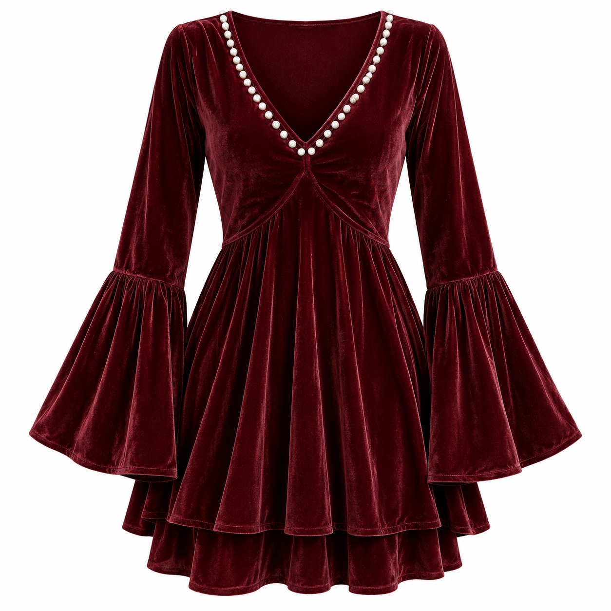 Mia Sterling | Velvet Christmas Party Dress For Women
