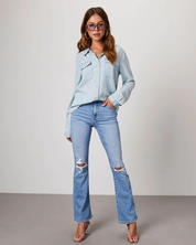 Elena Moretti | Casual Denim Shirt For Women