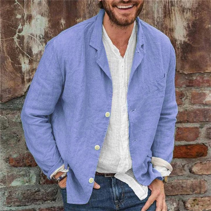 Marco Bellini | Casual Linen Blazer For Men