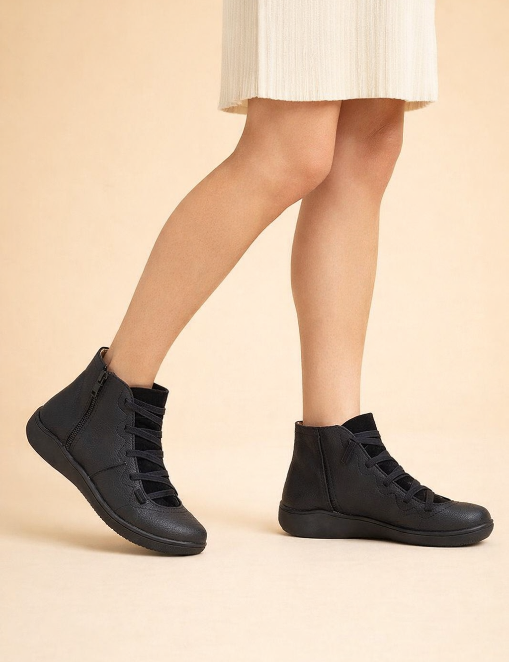 Alessia Romano | Urban Comfort Zip Boots For Women