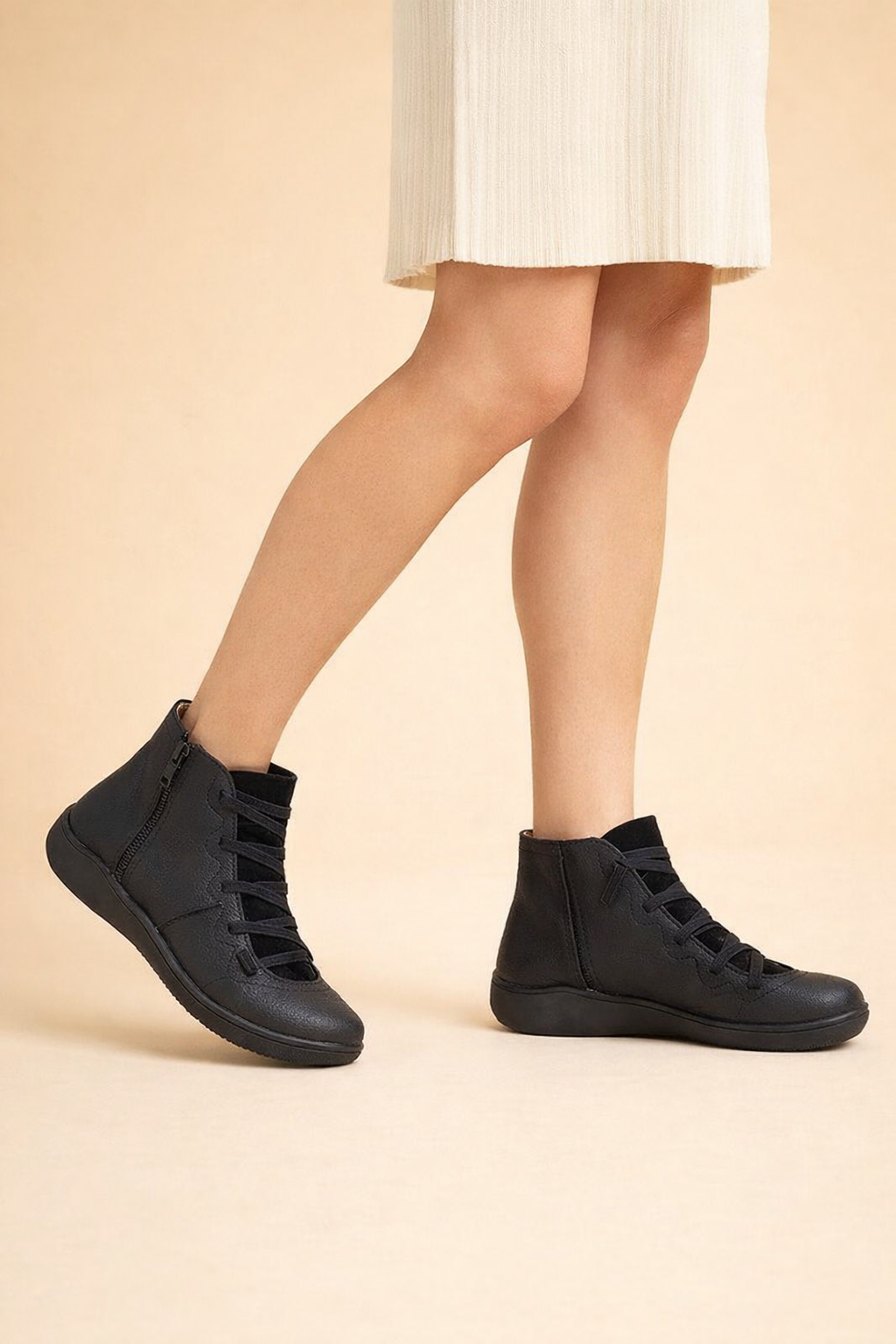 Alessia Romano | Urban Comfort Zip Boots For Women