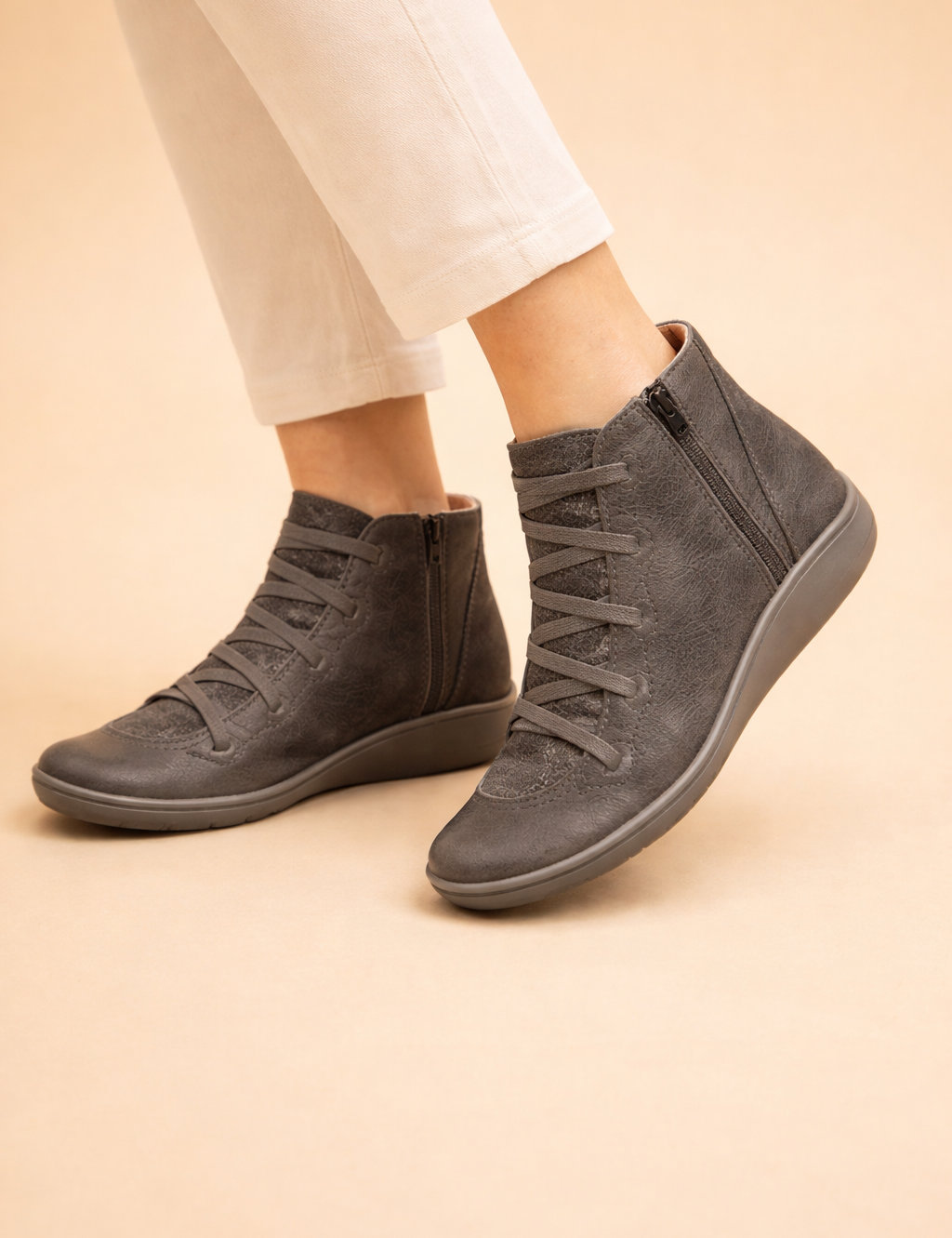 Alessia Romano | Urban Comfort Zip Boots For Women