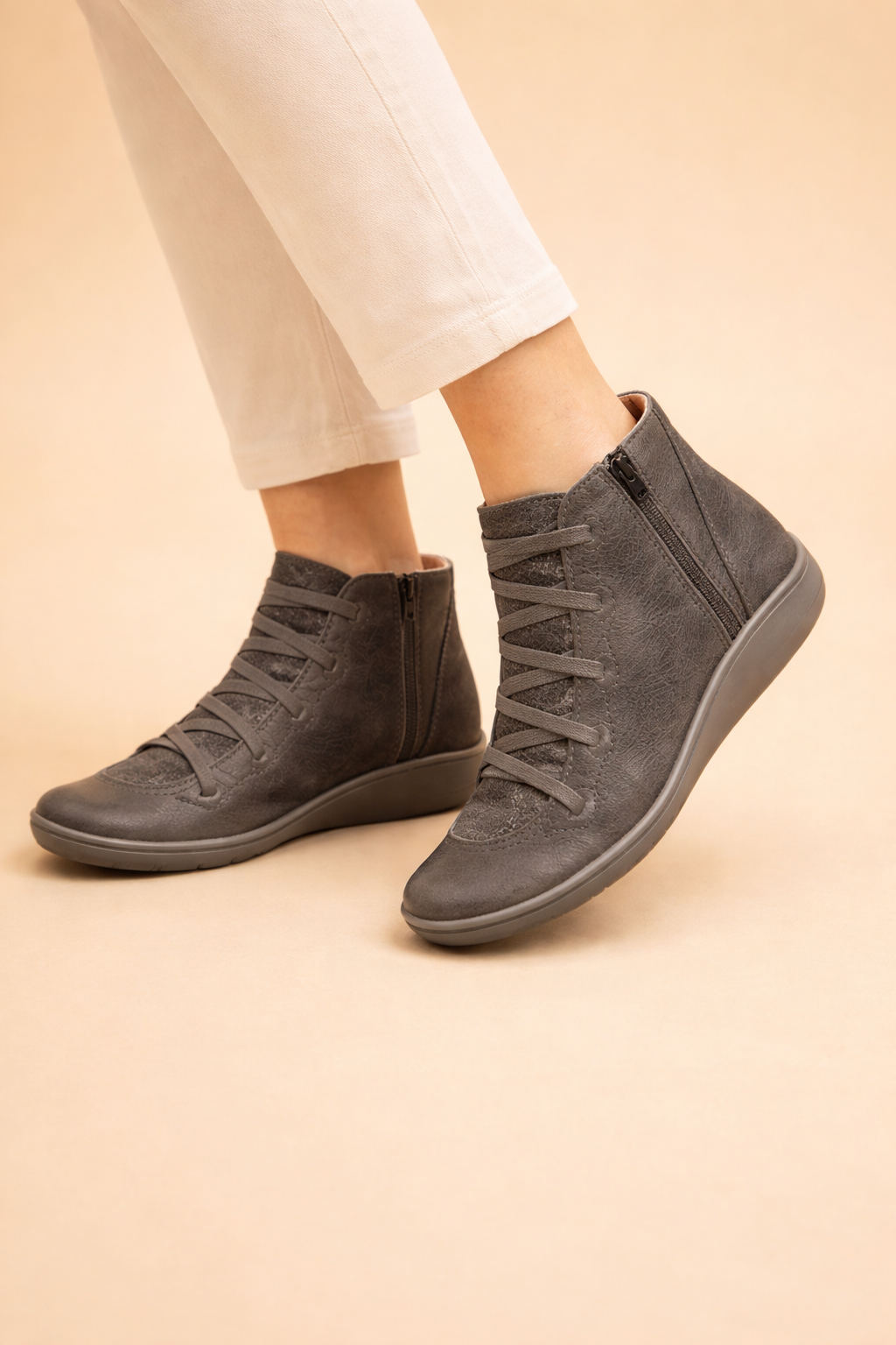 Victoria Ashford | Comfort Zip Ankle Boots For Women