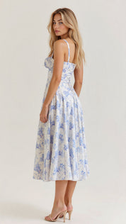 Isabella Monroe | Floral Corset Midi Dress For Women