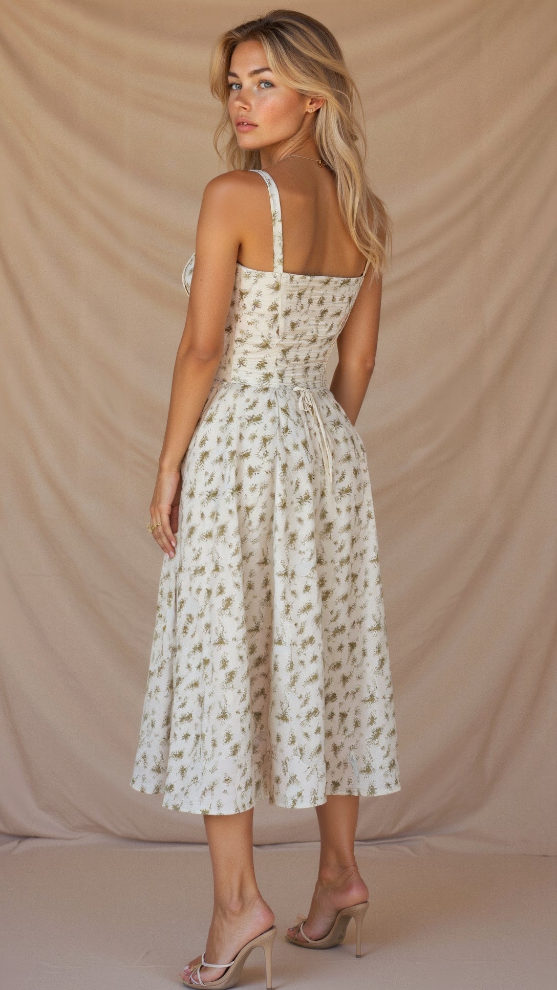 Isabella Monroe | Floral Corset Midi Dress For Women