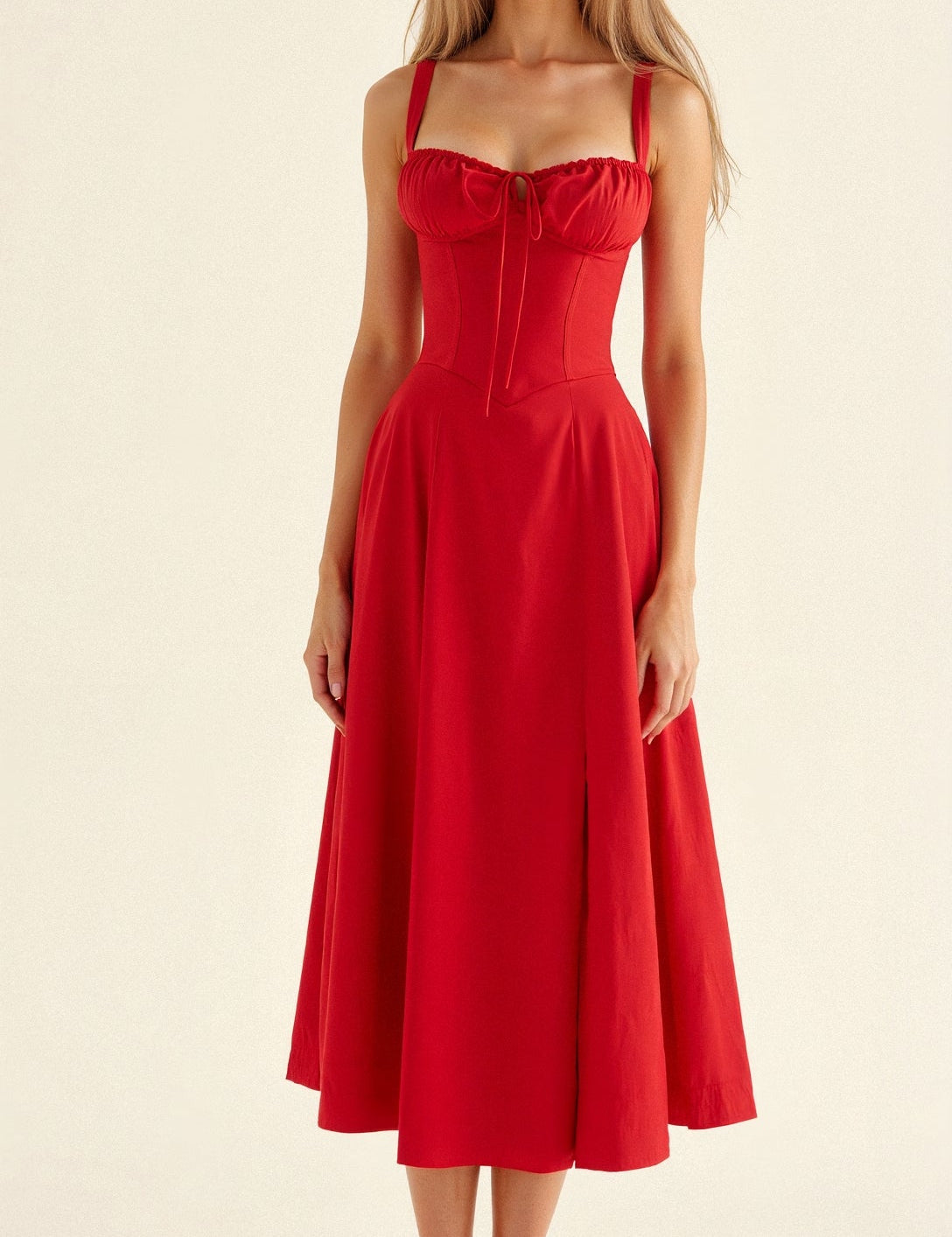 Isabella Monroe | Floral Corset Midi Dress For Women