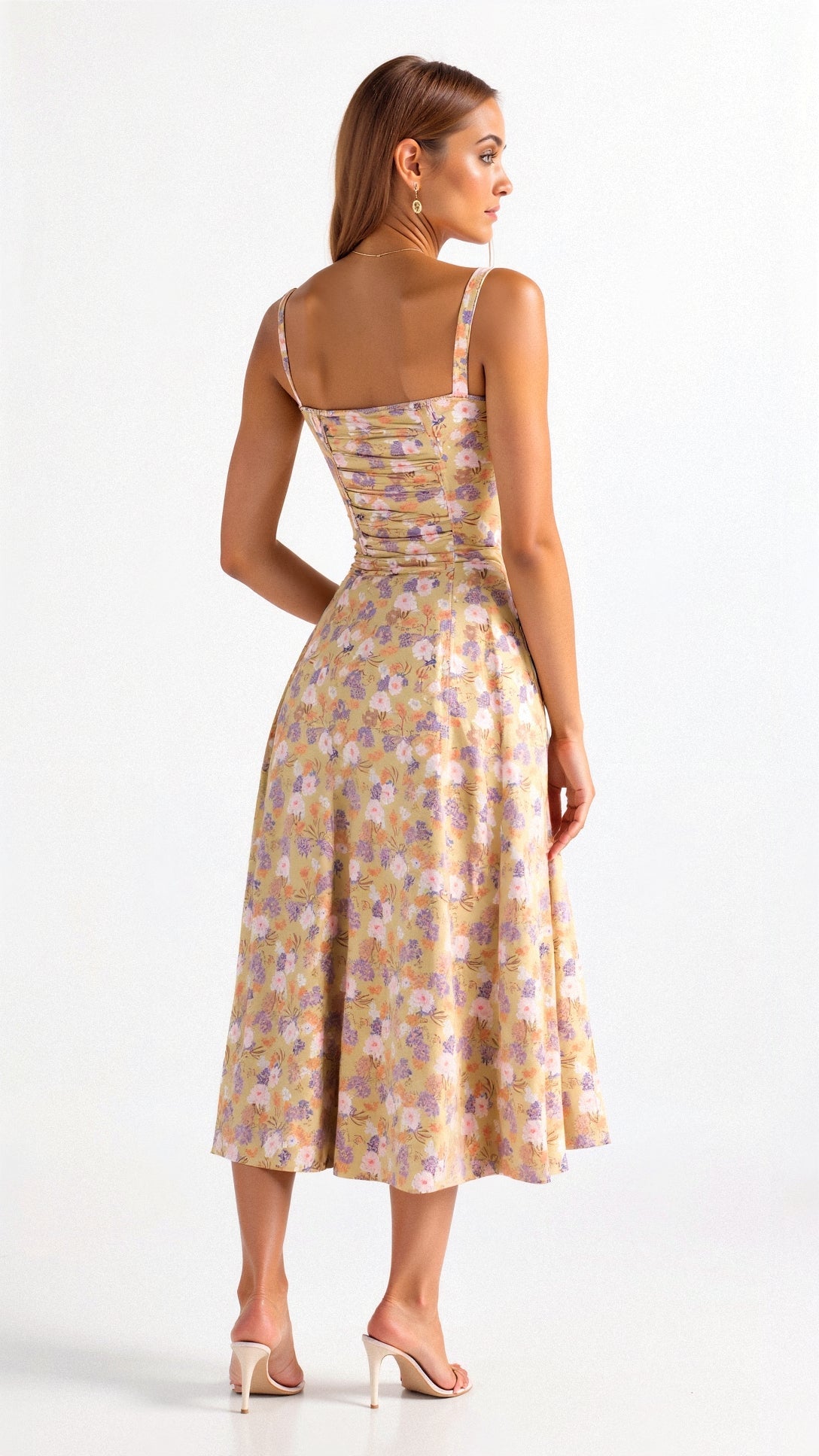 Isabella Monroe | Floral Corset Midi Dress For Women
