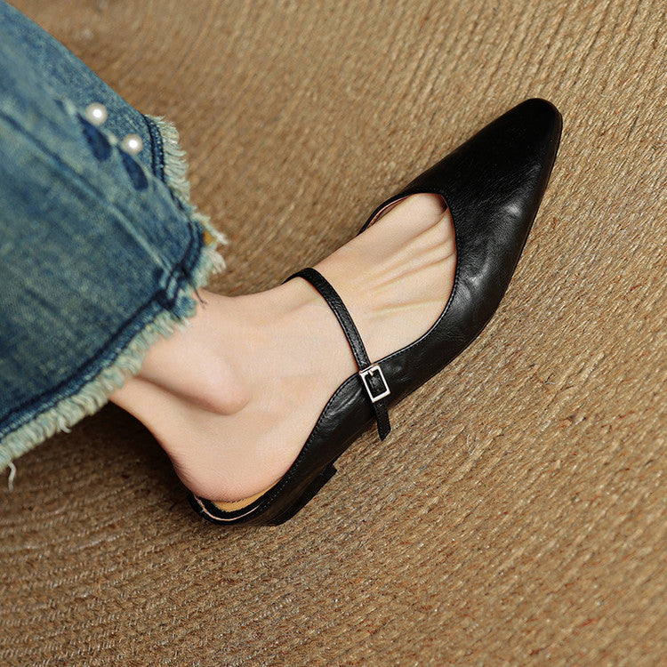 Orella Bellini | Genuine Leather Mule Slides For Women