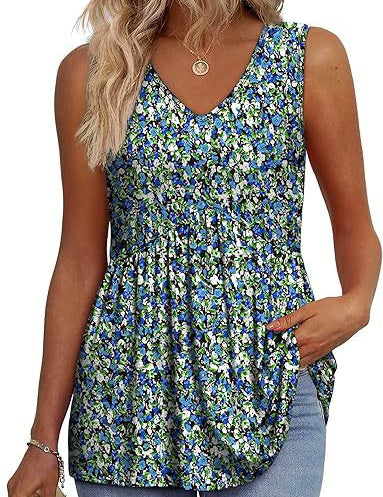 Isla Kavanagh | Sleeveless V-Neck Peplum Top For Women