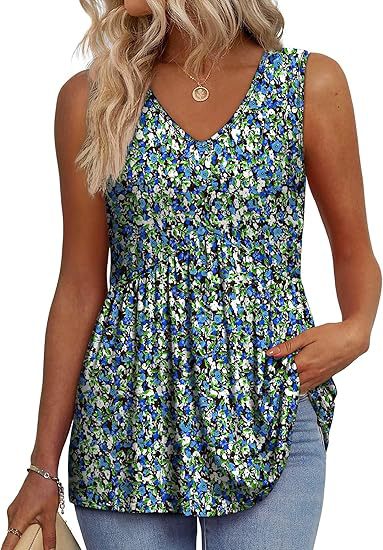 Isla Kavanagh | Sleeveless V-Neck Peplum Top For Women