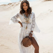 Amelia Thorne | Boho Long Sleeve Maxi Dress For Women