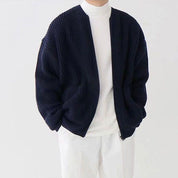 Adrian Bellucci | Minimal Knit Zip Cardigan For Men
