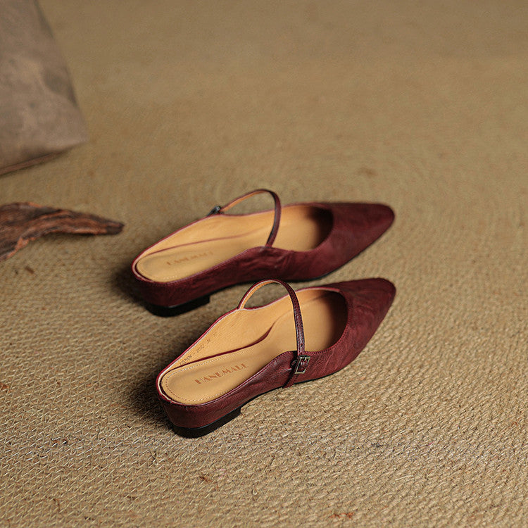 Orella Bellini | Genuine Leather Mule Slides For Women