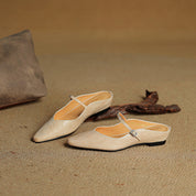 Orella Bellini | Genuine Leather Mule Slides For Women