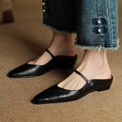 Orella Bellini | Genuine Leather Mule Slides For Women