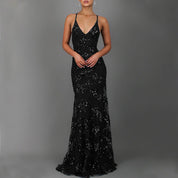 Scarlett Ashdown | Sequin Formal Dress With Front Slit For Women