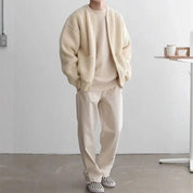 Adrian Bellucci | Minimal Knit Zip Cardigan For Men